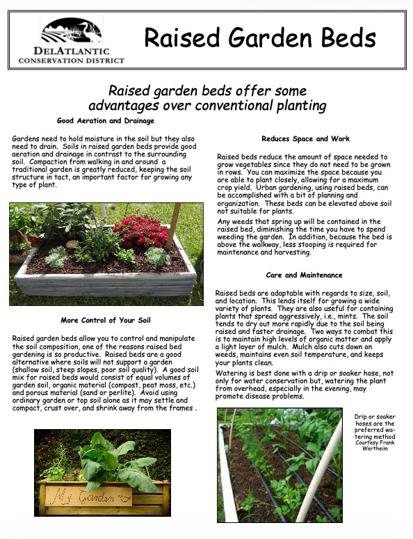 DelAtlantic raised garden beds handout thumbnail